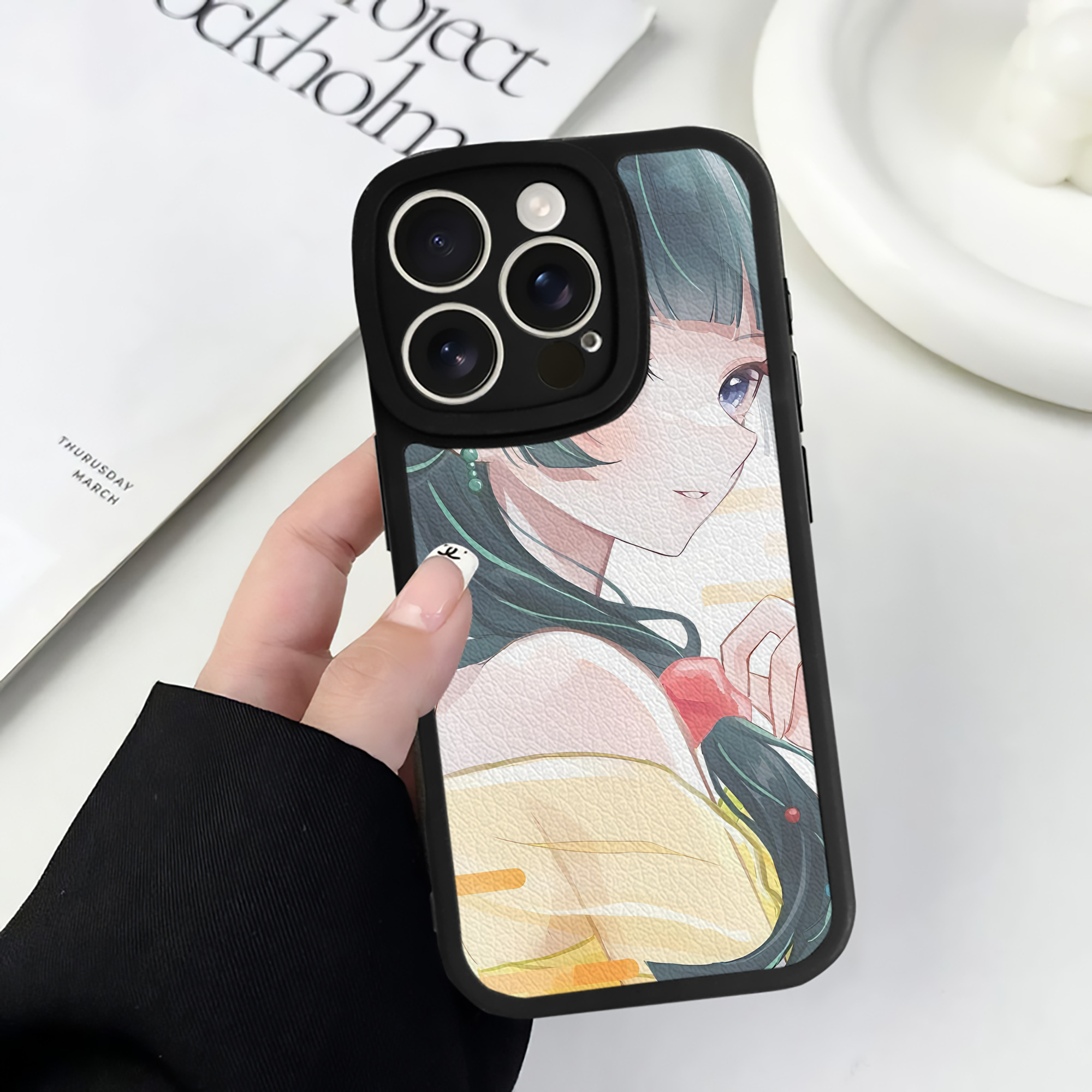 薬屋のひとりごと The Apothecary Diaries 【iPhone 16シリーズ対応】シリコンスマホケース（レザー調） 材質：シリコン
